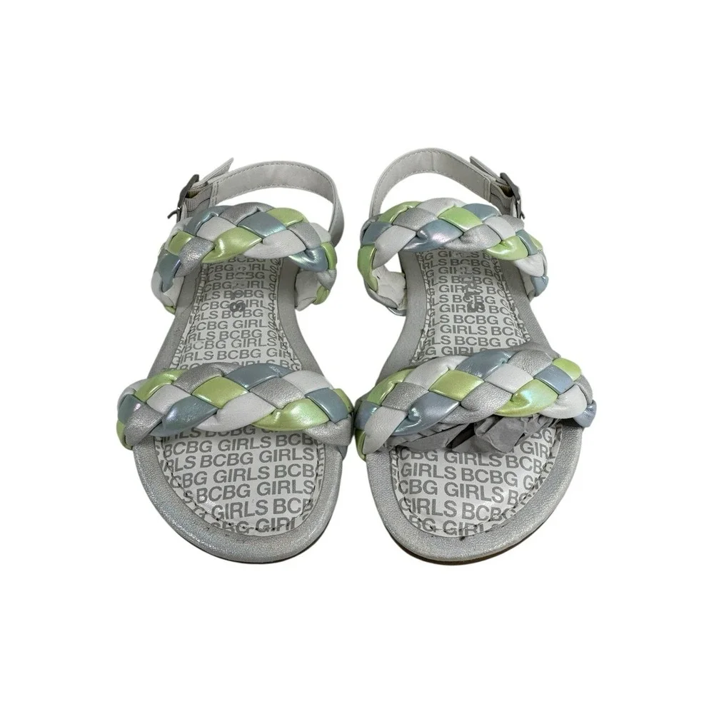 BCBG Girls puffy braided ankle-strap sandal sandals Size 13 M